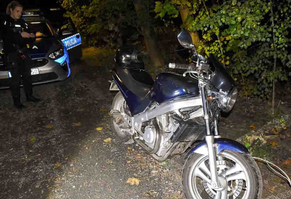 Nowa Sól: Pijany motocyklista jechał z otwartą nóżką