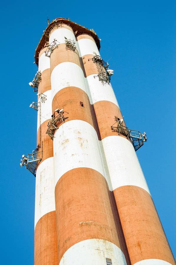 Lublin z komina Elektrociepłowni "Wrotków" | fot. Damian Gerhand
