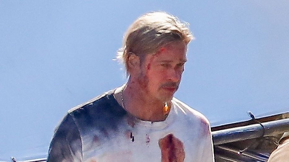 Brad Pitt na planie "Bullet Train"