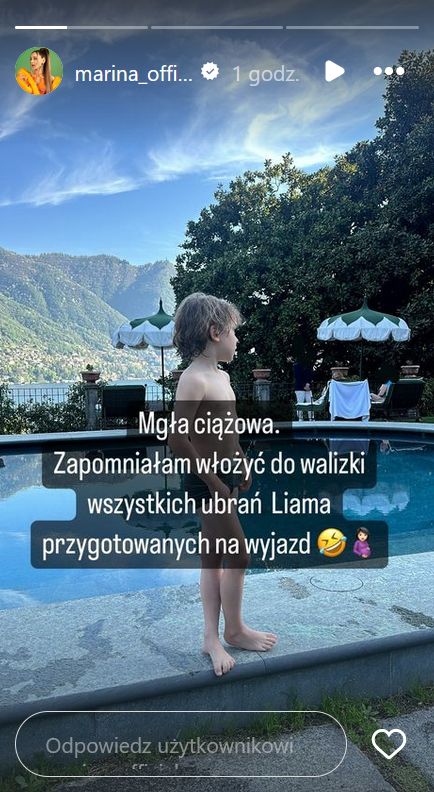 Marina skarży się na ciążową mgłę