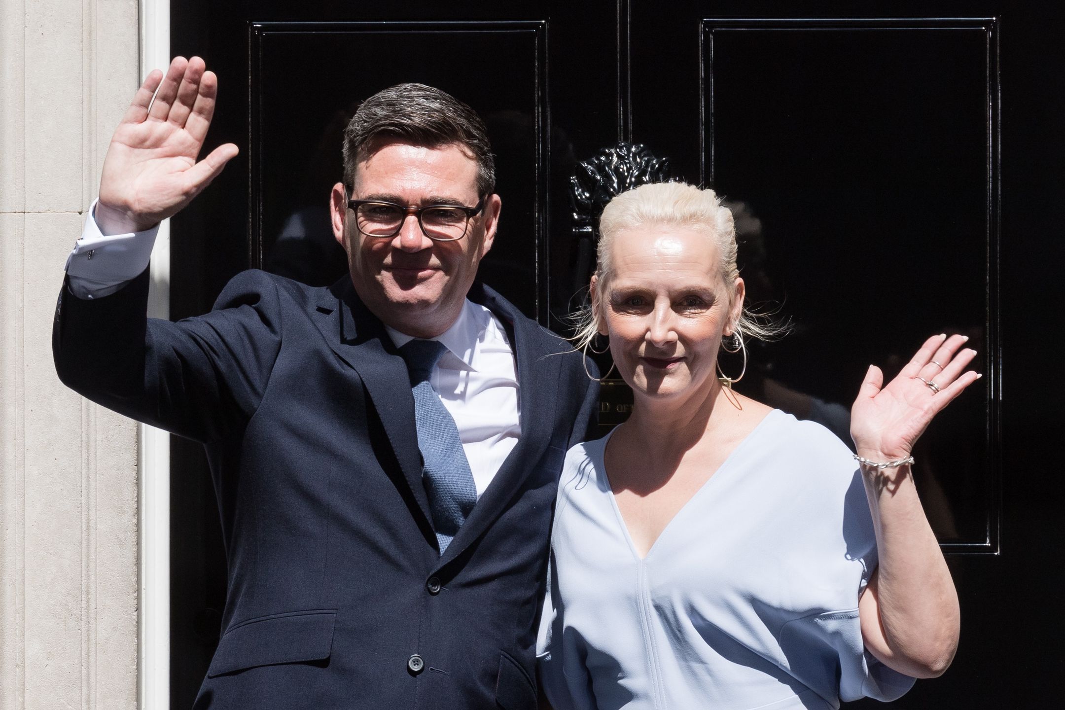 Andy Burnham i Marie-France van Heel
