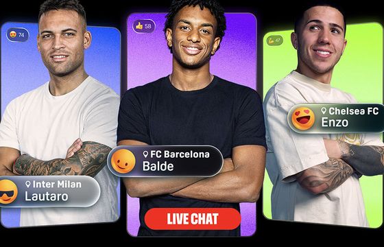 Czaty na żywo z piłkarzami. Nowość w serwisie streamingowym