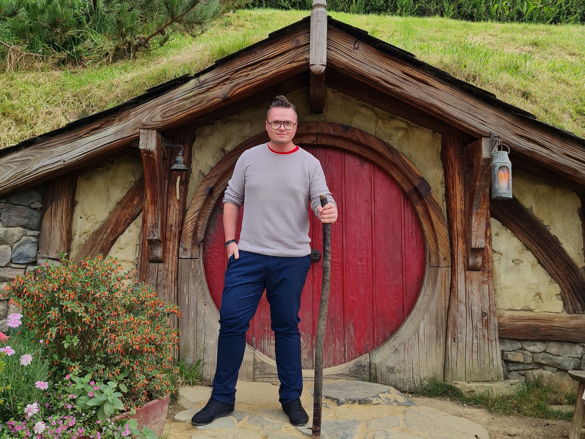 Plan filmowy Hobbiton w Nowej Zelandii. To tu kręcono m.in. sceny do "Władcy Pierścieni" i "Hobbita"