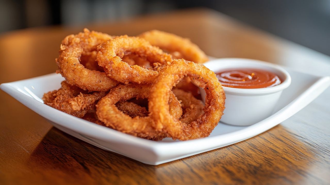 Onion rings - a simple recipe.