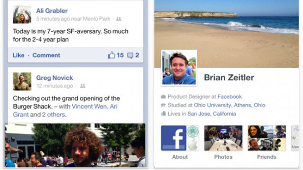 Dwukrotnie szybszy, całkowicie odnowiony Facebook 5.0 dla iOS-a 1