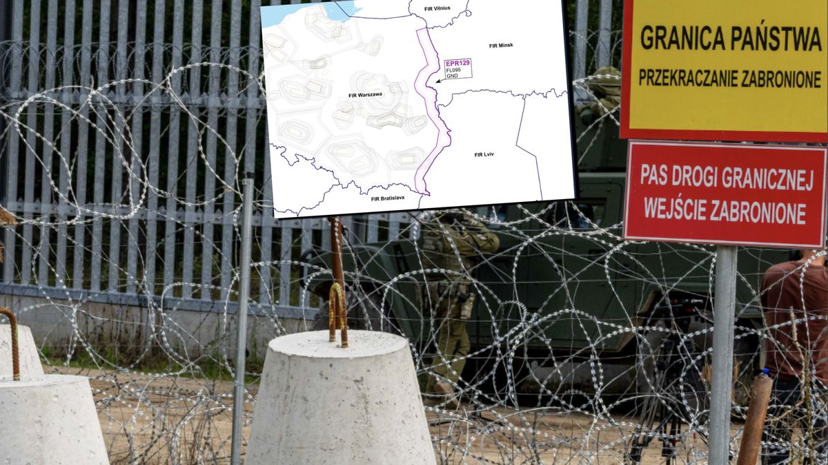 Wzdłuż wschodniej granicy obowiązują ograniczenia w ruchu lotnic