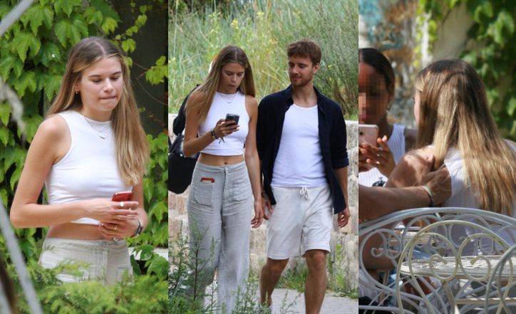 Maciej Musiał z partnerką