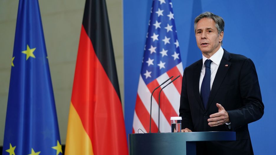 Sekretarz Stanu USA Antony Blinken w Berlinie