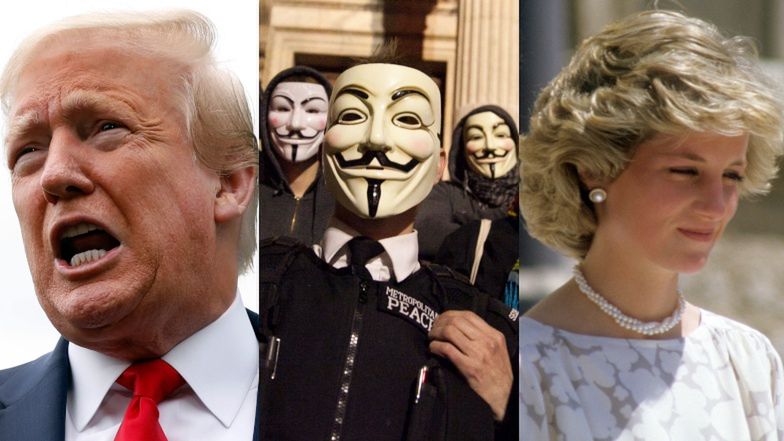 Anonymous oskarżają Trumpa i rodzinę królewską