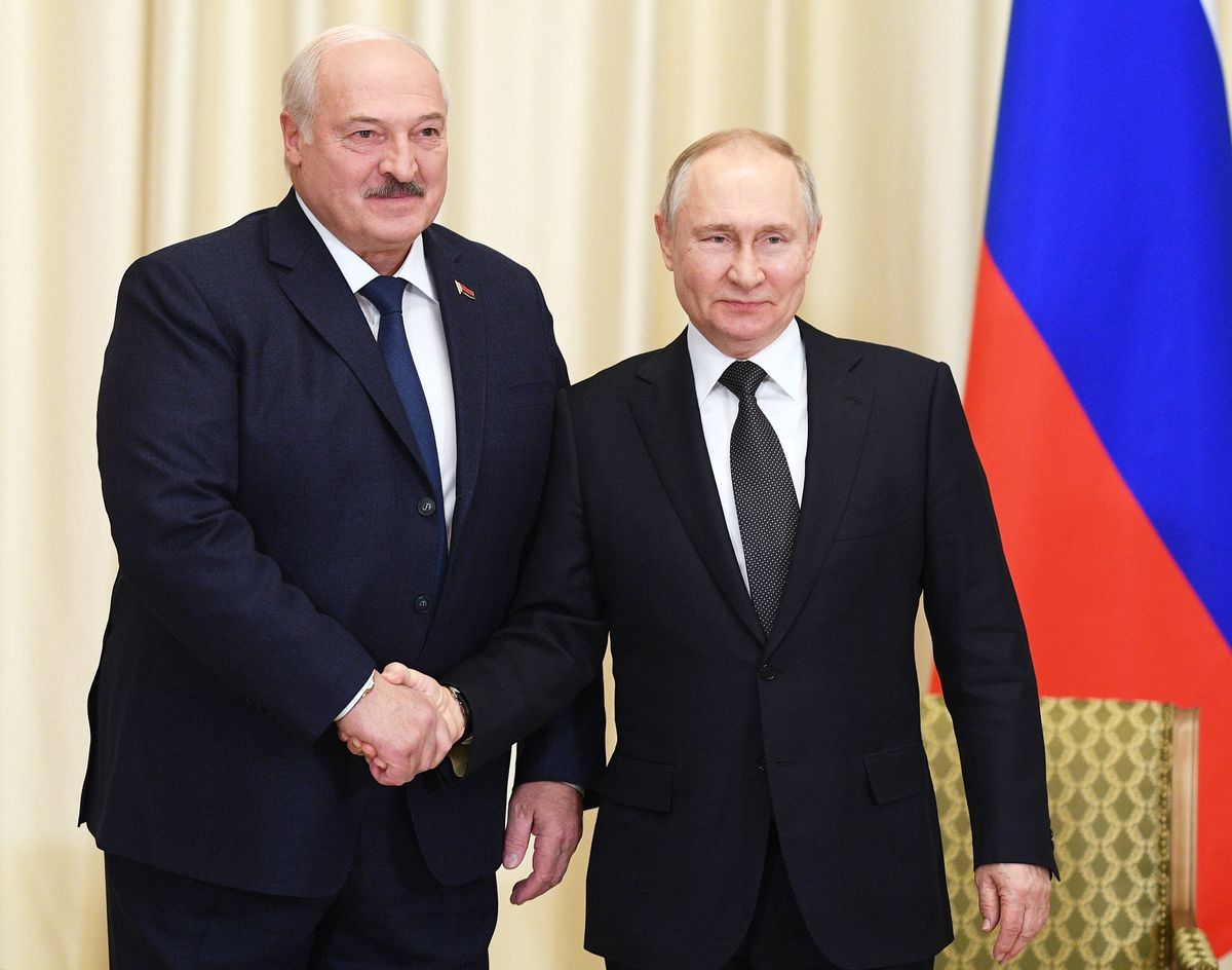 Alaksandr Łukaszenka i Władimir Putin 
