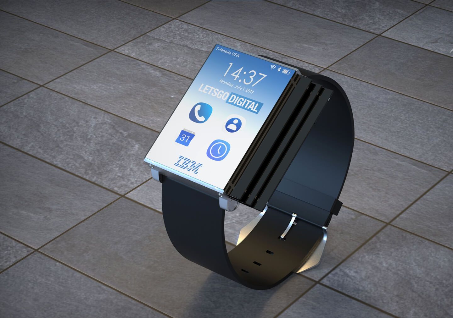 IBM ma nowy wynalazek. To smartwatch z rozkładanym ekranem 2