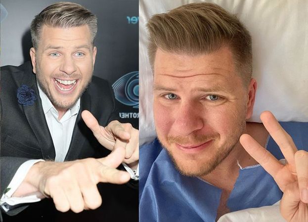 Filip Chajzer pozuje do selfie na szpitalnym łóżku: "TRAFIŁEM DO RAJU"
