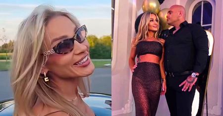 Dominik z "Gogglebox" pozuje u boku odzianej w prześwitującą kreację ŻONY.  "Kochanie, przegięłaś. Tak pięknie wyglądasz, że hej" (ZDJĘCIA)