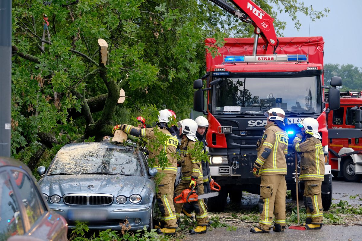 Warszawa. Burza nad stolicą