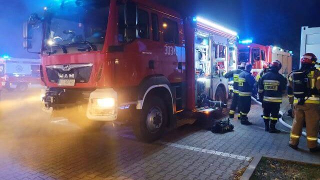 Pożar w szpitalu MSWiA przy ul. Grenadierów w Lublinie