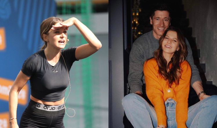 Anna Lewandowska eksponuje rozpięty rozporek