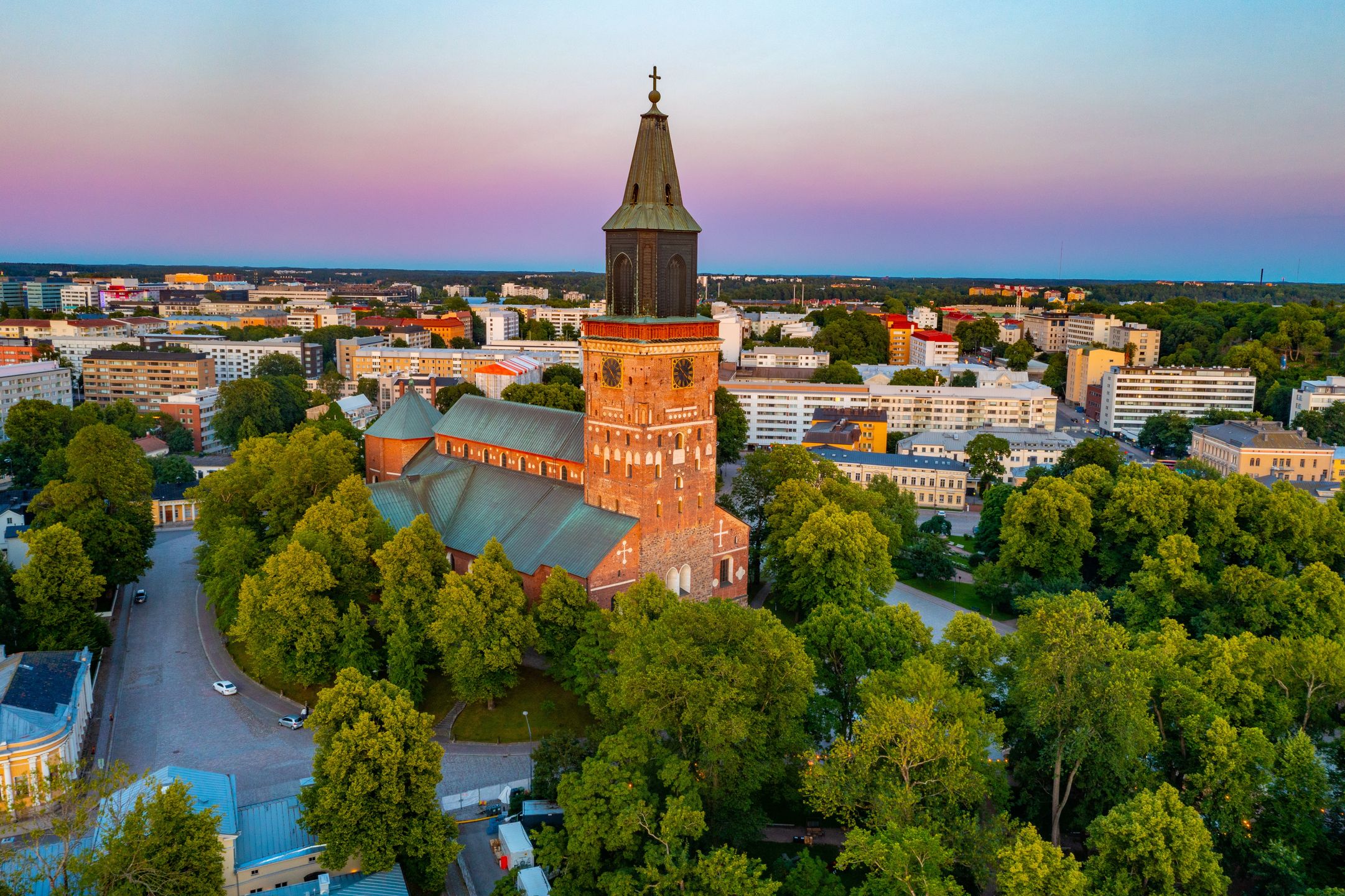 Widok na katedrę w Turku