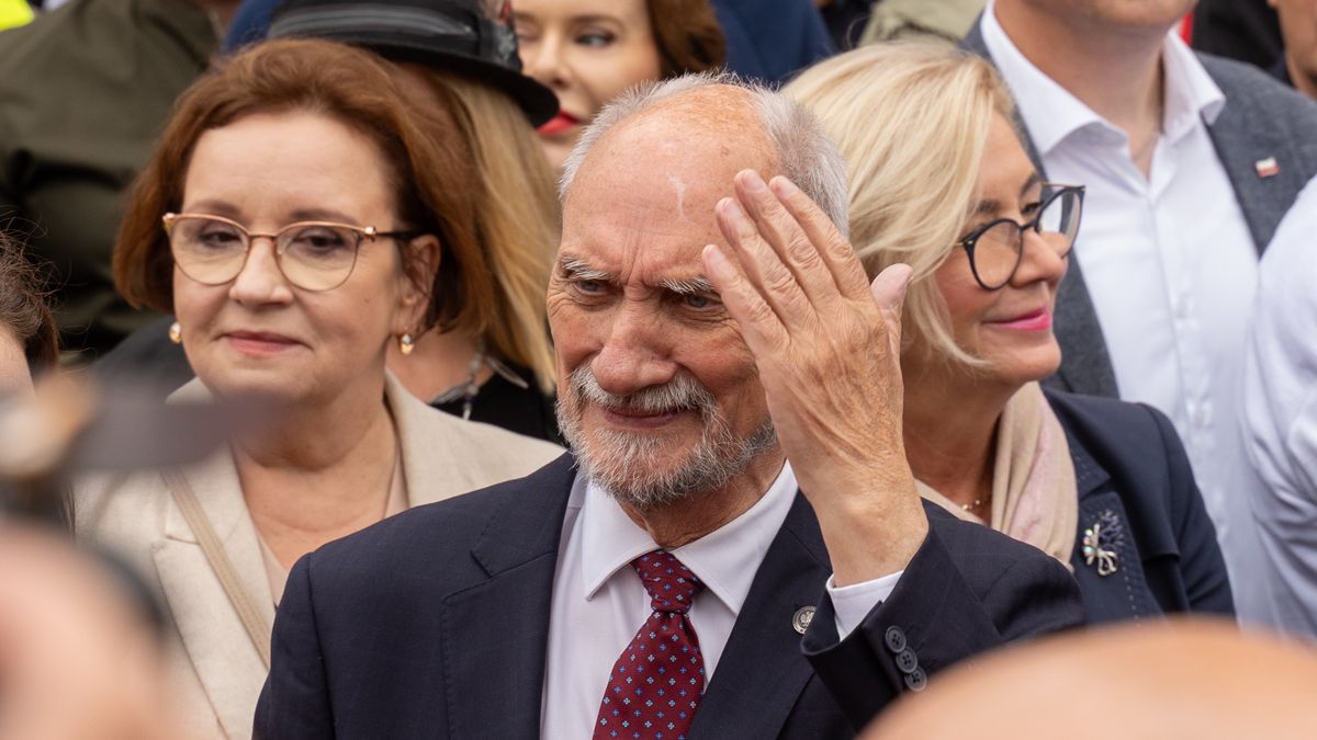 WARSAW, POLAND - 2024/09/14: Antoni Macierewicz seen during the rally. People took part in a rally in front of the Ministry of Justice, organized by the opposition Law and Justice Party in reaction to a probe into alleged illegal funding of a patriotic fund associated with the party. Opposition leader Jaroslaw Kaczynski spoke at the rally urging his supporters to stop the pathology of power of the current government. (Photo by Marek Antoni Iwanczuk/SOPA Images/LightRocket via Getty Images)