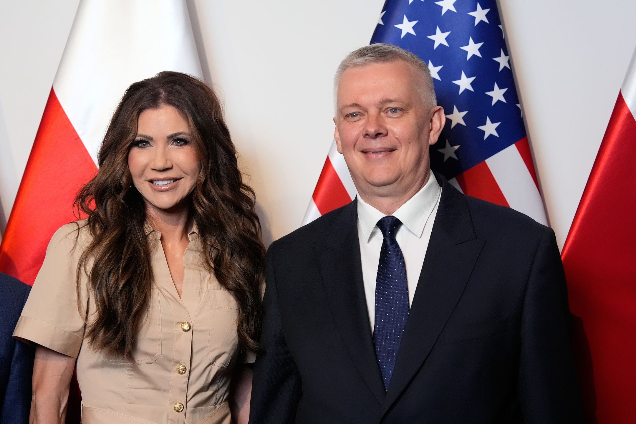 Kristi Noem z ministrem Tomaszem Siemoniakiem