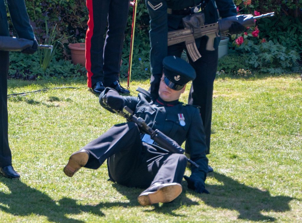 Niepokojące sceny podczas pogrzebu księcia Filipa