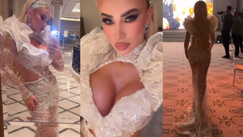 Izabela Macudzińska z nową twarzą odbiera nagrodę