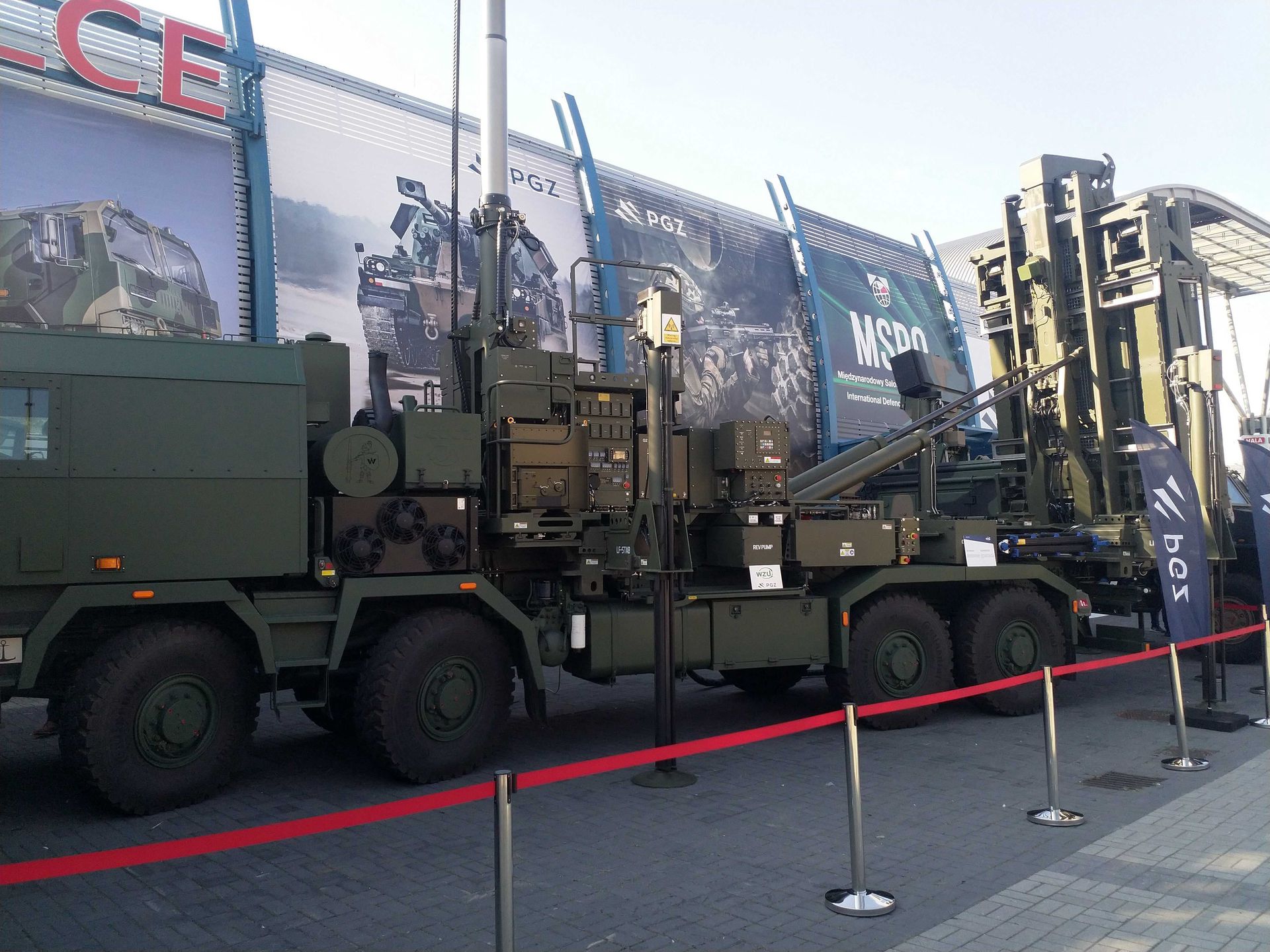 Operacyjna wyrzutnia systemu Mała Narew na MSPO 2023.