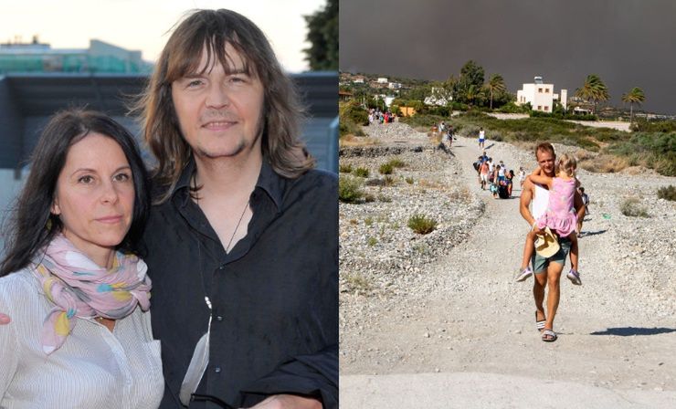 Robert Gawliński z żoną mają dom w płonącej Grecji. Żona muzyka komentuje trudną sytuację. "Drzewa palą się jak pochodnie"