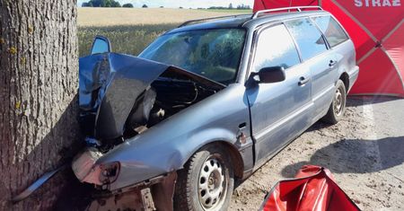 Śmiertelny wypadek pod Kartuzami. Dwie osoby nie żyją