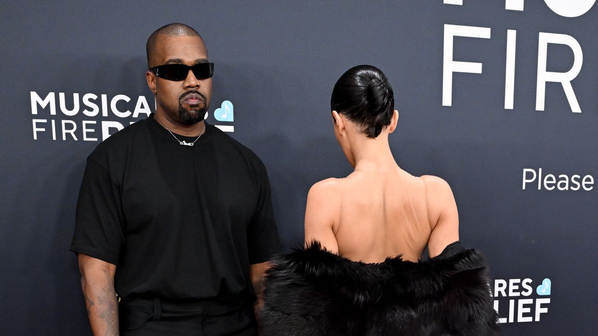 Kanye West i Bianca Censori podczas Grammy Awards 2025