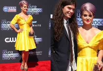 Fioletowe włosy i żółta sukienka Kelly Osbourne (ZDJĘCIA)