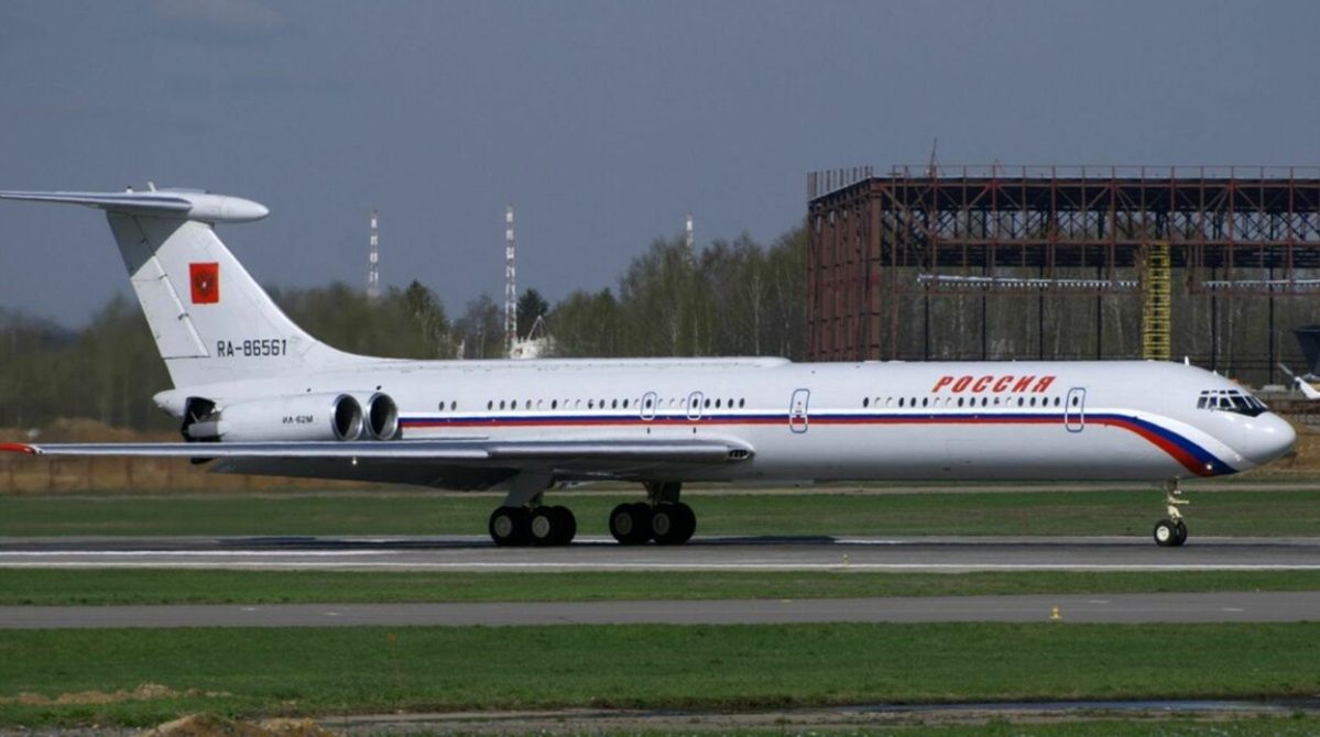 Russian aircraft Il-62M, archival photo