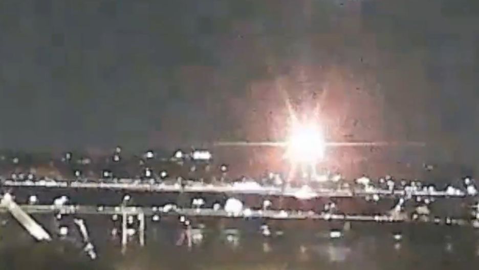 Nagranie momentu wypadku samolotu