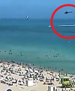 Helikopter runął do wody tuż przy plaży na Florydzie