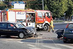 Groźny wypadek w Łukowie. Kamera monitoringu nagrała moment zderzenia