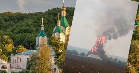 Pożar ważnego monastyru. Znajdowało się w nim ok. 300 uchodźców