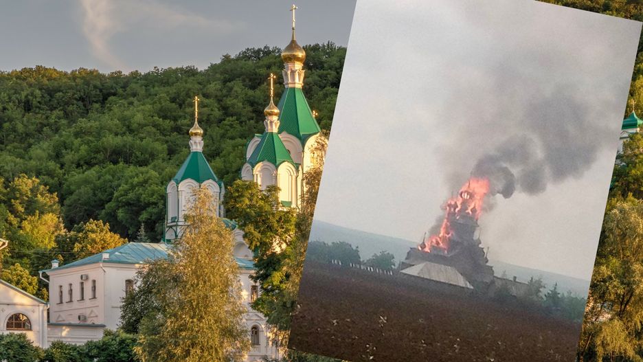 Pożar ważnego monastyru. Znajdowało się w nim ok. 300 uchodźców