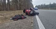 Sępólno Małe: Dramatyczny wypadek. Motocyklista stracił nogę