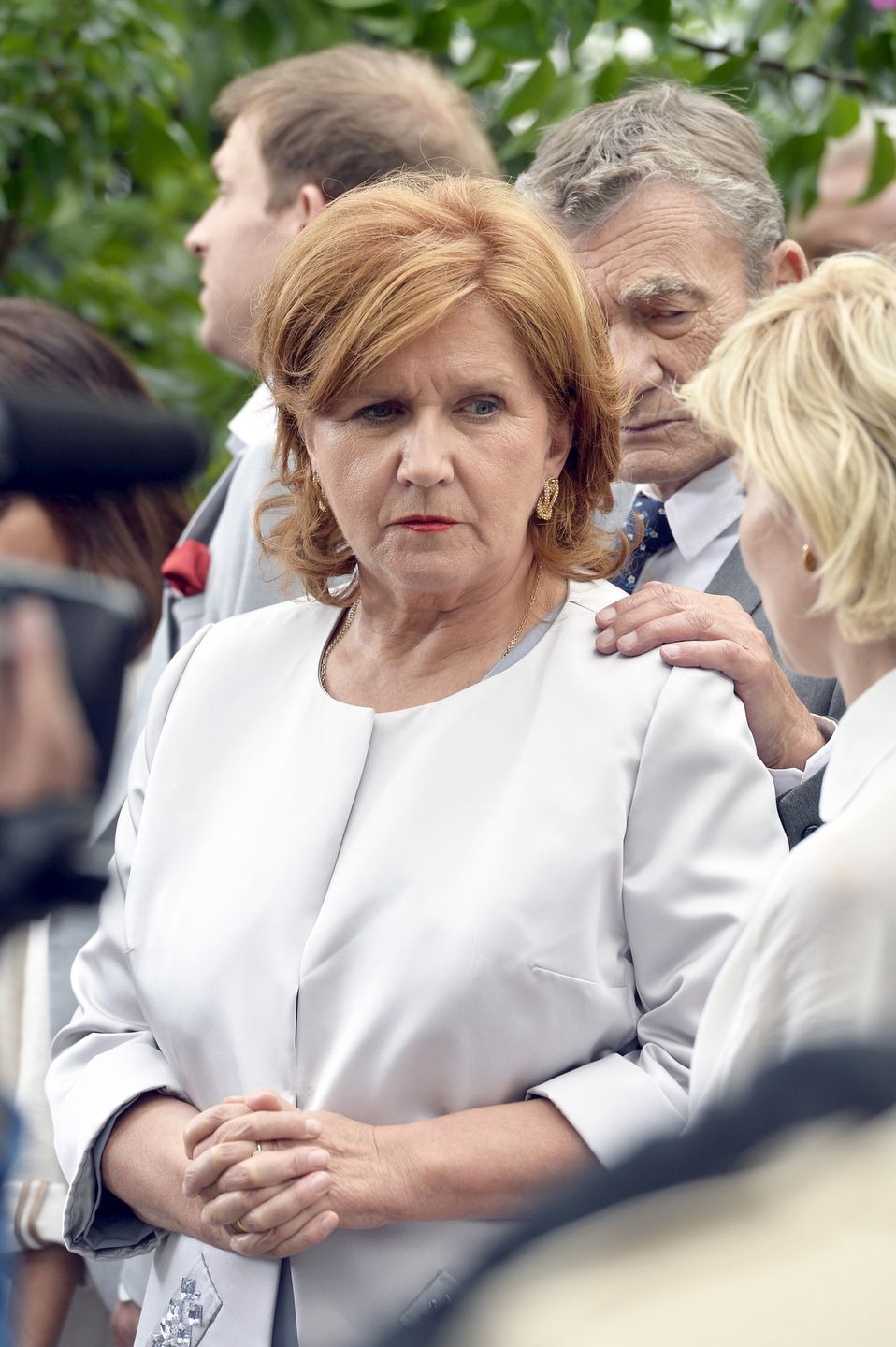 Ewa Ziętek i Krzysztof Kiersznowski na planie "Barw szczęścia"