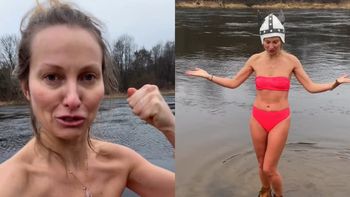 Morsująca Joanna Moro pozdrawia z lodowatej wody: "Ciało pamięta, że jest stworzone do czegoś więcej niż ciepły koc" (WIDEO)