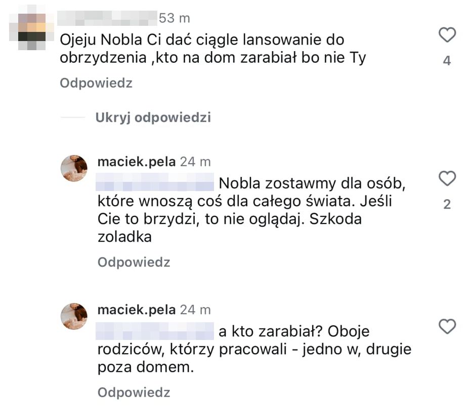 Maciej Pela odpowiada na komentarze