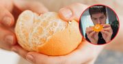 Większość źle obiera mandarynki. Wystarczy jeden ruch, by owoc wyskoczył ze skórki