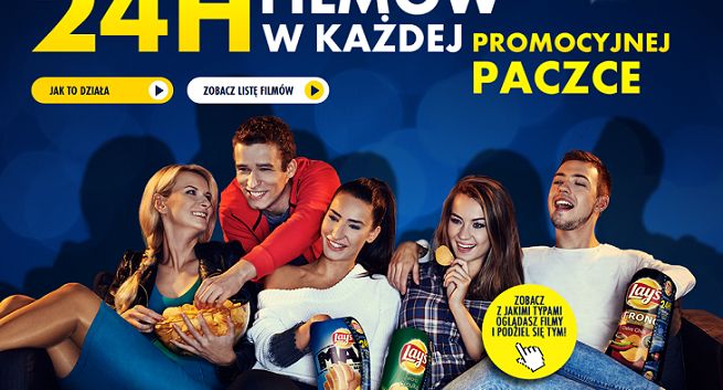 Filmy na Filmboxlive.com promują chipsy Lay’s (wideo)