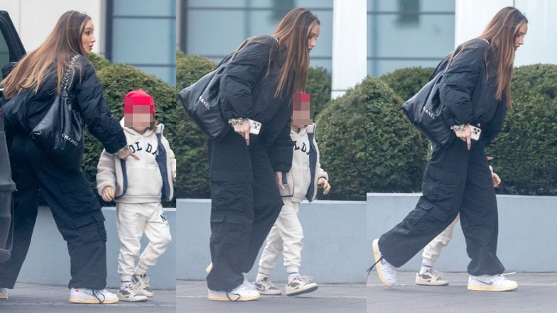 Marina Łuczenko z synem Liamem