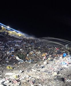 Pożar w Domaszkowicach. Ogień w składowisku odpadów