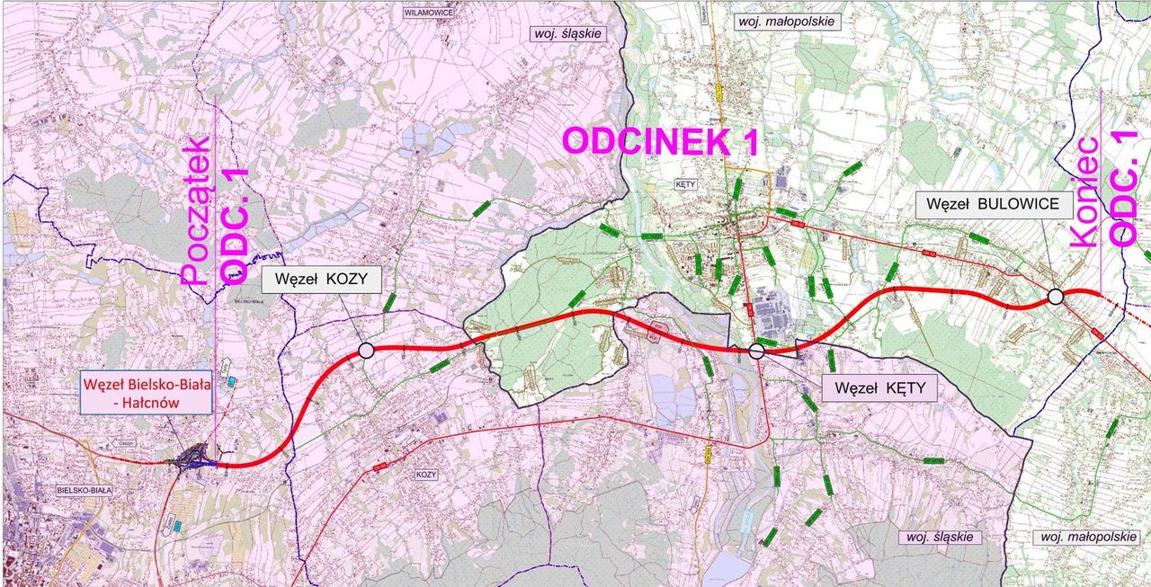 Wybudują całkiem nową drogę z Bielska-Białej do Krakowa. To ponad 60 km ekspresówki