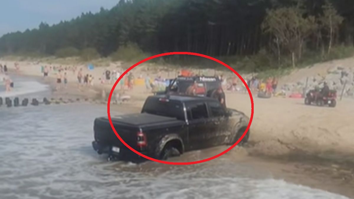 Ujęcie znad Bałtyku na pograniczu Sarbinowa i Chłopów.