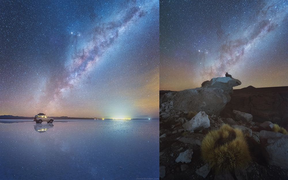 Daniel Kordan i jego bajeczna gwiezdna tęcza, którą sfotografował na odludnych terenach Boliwii 8