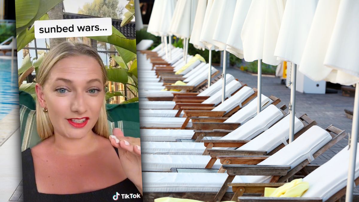 Tiktokerka powiedziała, co myśli o zajmowaniu leżaków 
