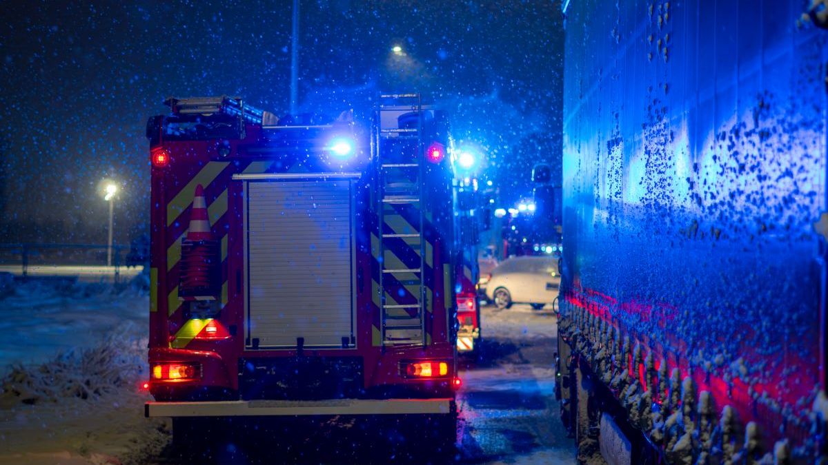 86 interwencji strażaków w związku z opadami śniegu. 