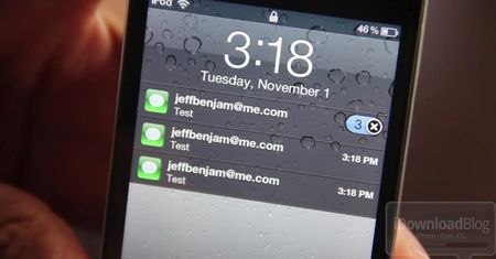 Ekspresowe usuwanie powiadomień z lock screenu iOS 5 [wideo]